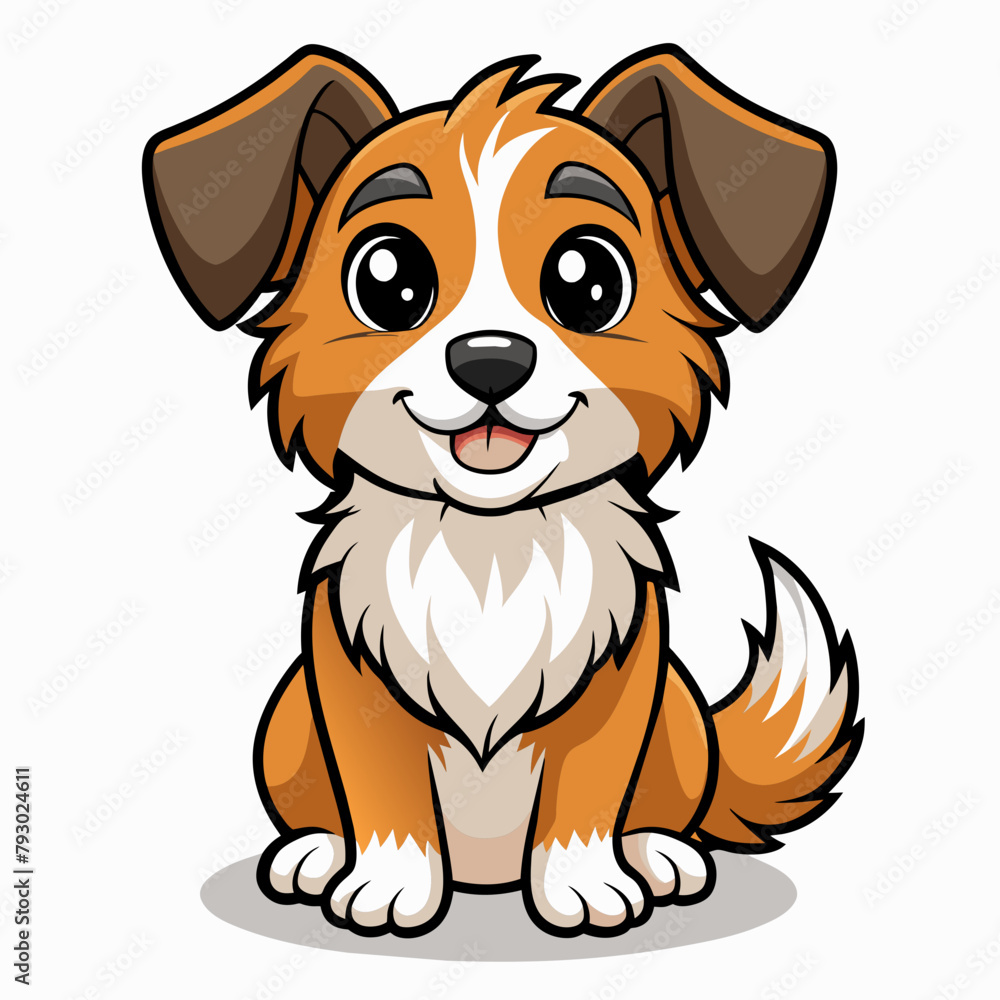 Dog cartoon vector illustration Dog cartoon vector illustration