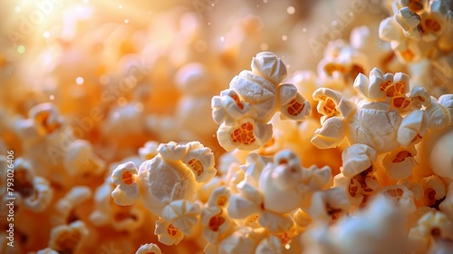 Popcorn Sculpture: A Delightful Aerial Delight Generative AI photo