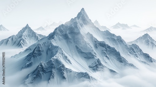 Stunning Mountain Scenery with Razor-Sharp Detail Generative AI