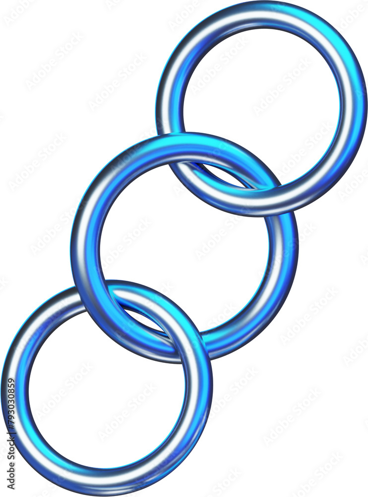 Abstract 3D Y2K Blue Chrome Abstract 3D Y2K Blue Chrome