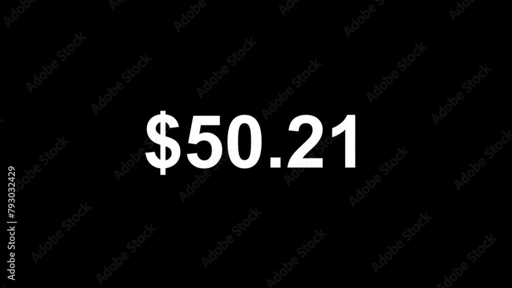 Neon dollar countdown on black background 0 to 100$ in 4K. Neon dollar countdown on black background 0 to 100$ in 4K.