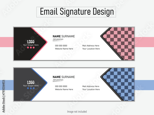 Stylish email signature design 