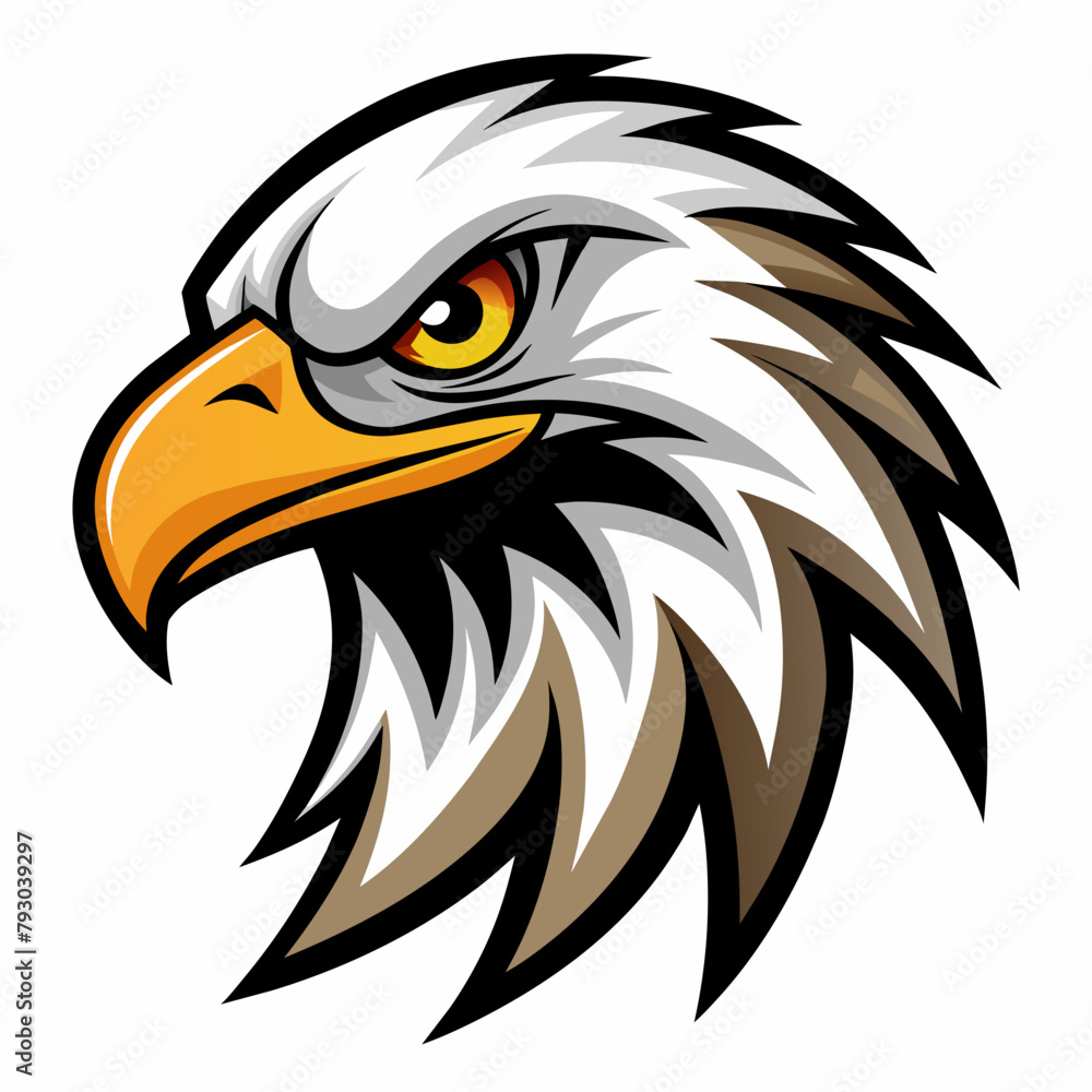 American bald eagle head vector illustration American bald eagle head vector illustration