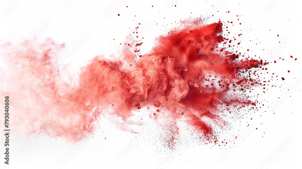 red chalk powder explosion red chalk powder explosion