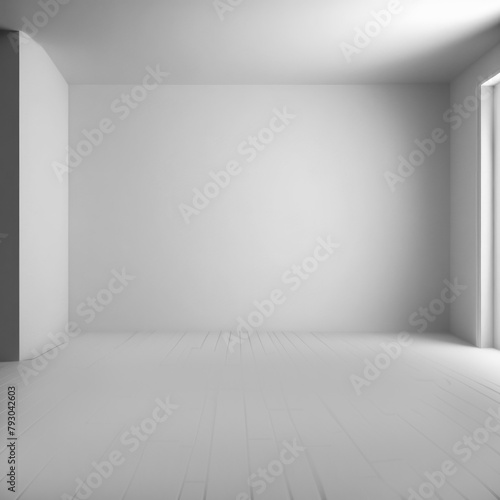 3d background room. Light illustration for design.