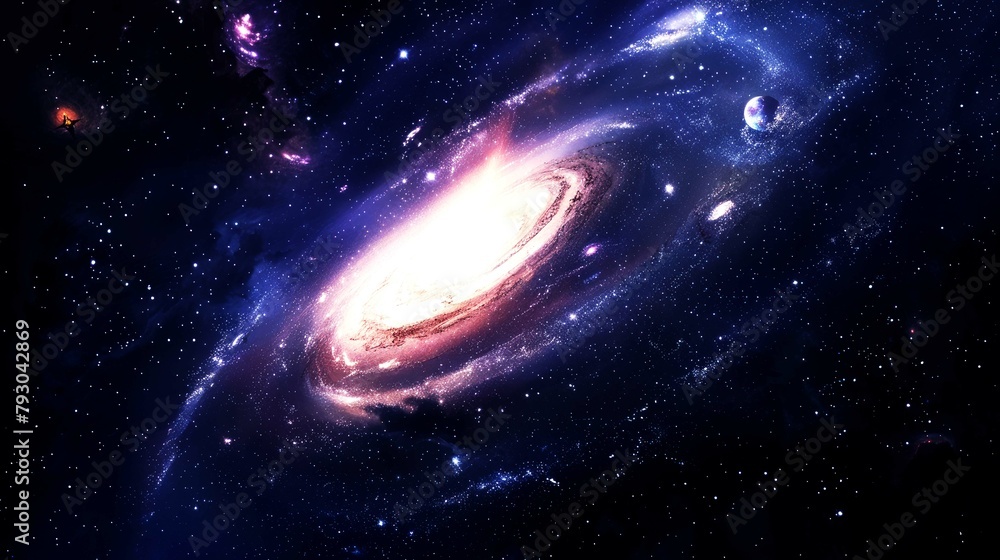 Fototapeta premium galaxies, field star, nebula, space background suitable for digital and print