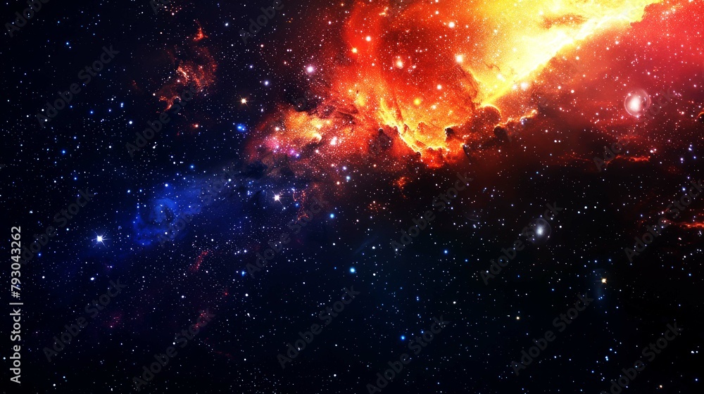 Naklejka premium galaxies, field star, nebula, space background suitable for digital and print