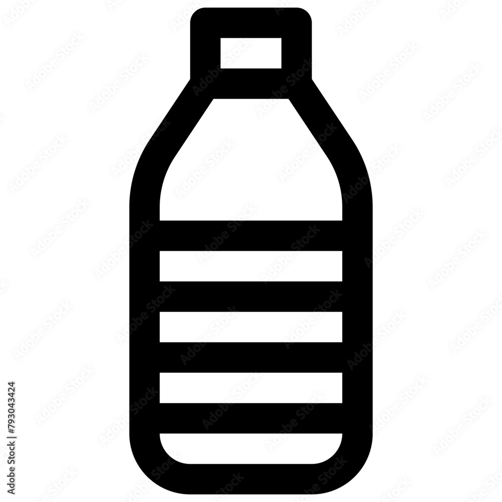 Water bottle. Editable stroke vector icon. Water bottle. Editable stroke vector icon.