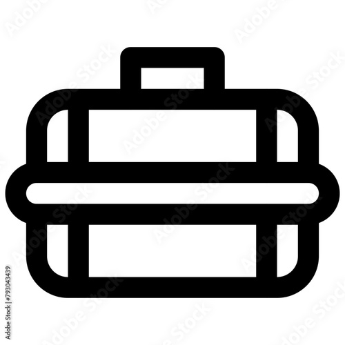 Septic tank. Editable stroke vector icon.