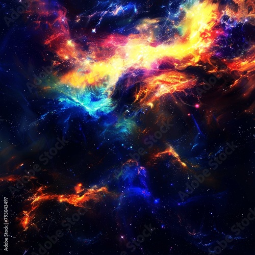 galaxies, field star, nebula, space background suitable for digital and print