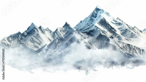 winter mountain landscape, isolated © Cedric