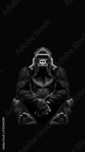 Ape gorilla hd wallpaper background © Leli