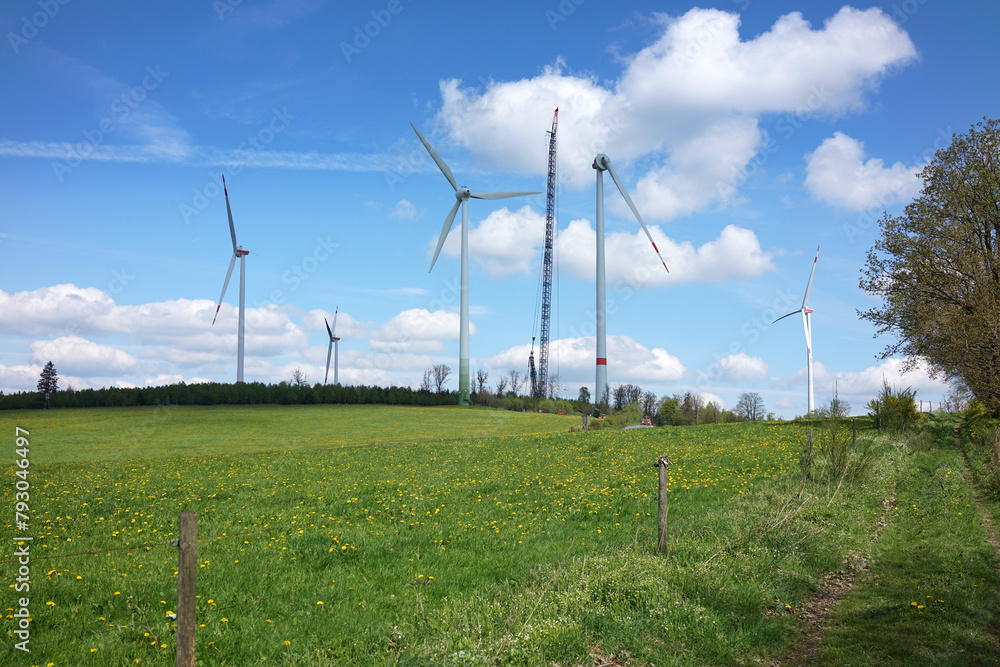 Windkraftausbau bei Hohenlimburg im Sauerland, NRW Windkraftausbau bei Hohenlimburg im Sauerland, NRW