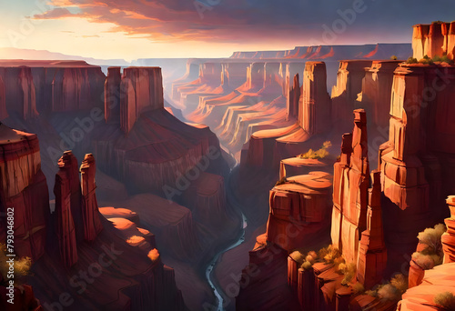 canyon sunset © Muhammad