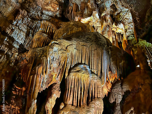 The Baredine limestone cave close to the city of Porec as a main touristic attraction. 