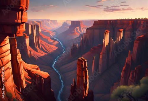 grand canyon sunset photo