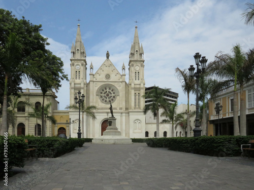 Plaza Francia. Centro histórico de Lima, Perú.