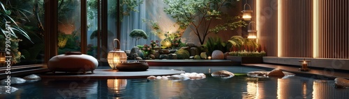 A serene setting that evokes feelings of comfort and relaxation