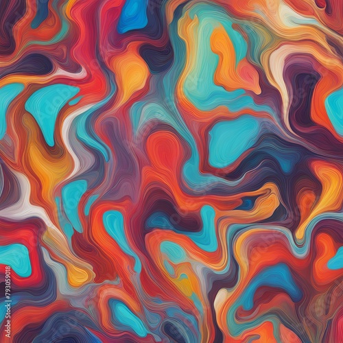 Wallpaper Mural Abstract stains like an oil film after rain. Generative AI. Torontodigital.ca