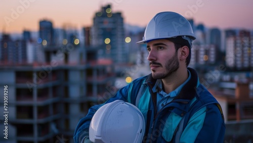 worker with helmet