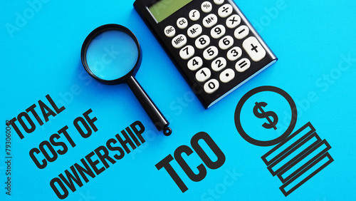 TCO Total cost of ownership is shown using the text photo