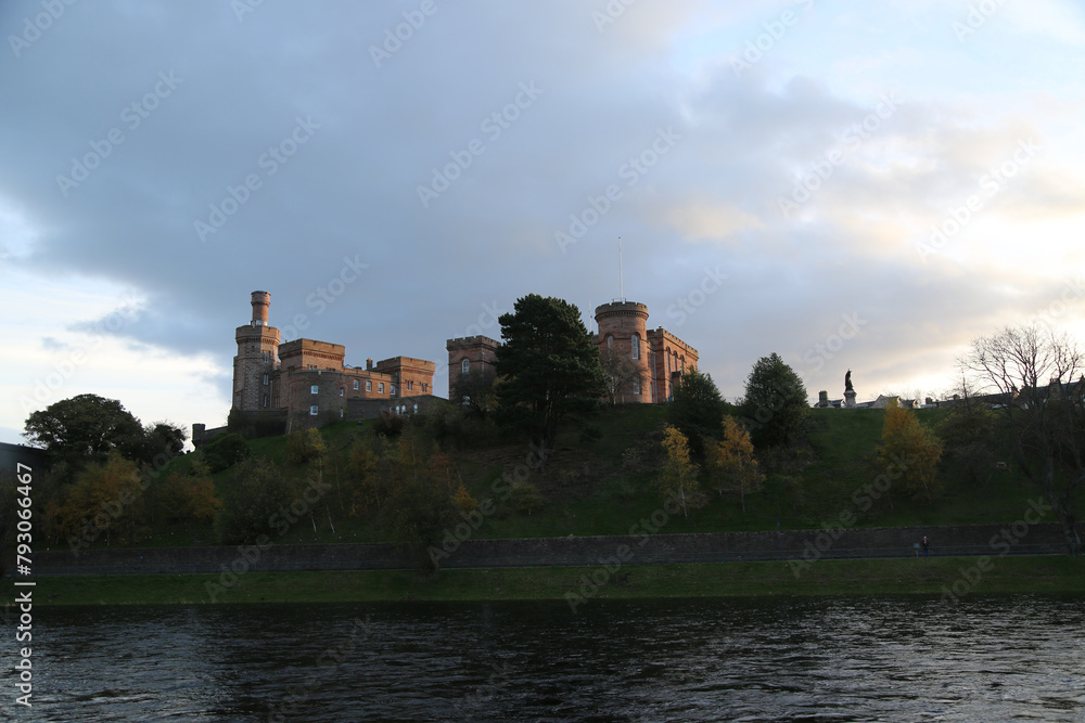 Inverness Castle in the early morning, Scotland