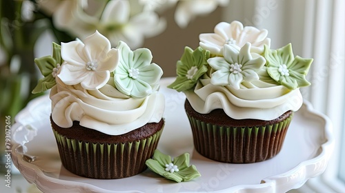 Two sets of cupcakes for mom along with a fragrant jasmine dish