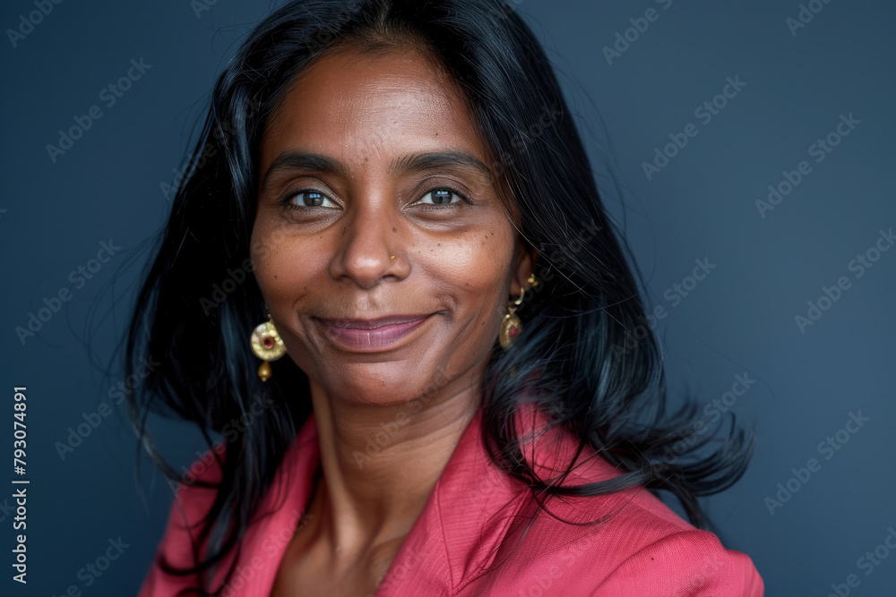 Portrait, business and Indian woman with confidence, journalist and career ambition on grey studio background. Face, mature person and publisher with magazine editor, professional writer and proud Portrait, business and Indian woman with confidence, journalist and career ambition on grey studio background. Face, mature person and publisher with magazine editor, professional writer and proud
