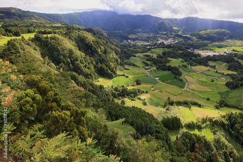 Landscape of Sao Miguel island, Azores