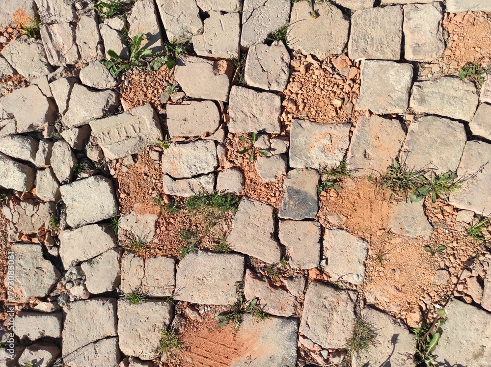 Obraz premium Old brick texture. blanks for design. Cracked brick