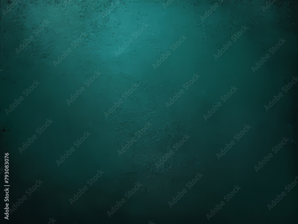 Obraz premium Dark green teal color gradient rough abstract backgrond