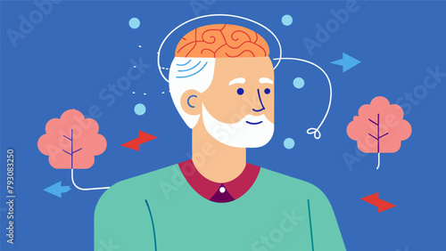 An illustration of a patient with Parkinsons Disease experiencing improvements in their handwriting after undergoing deep brain stimulation therapy..