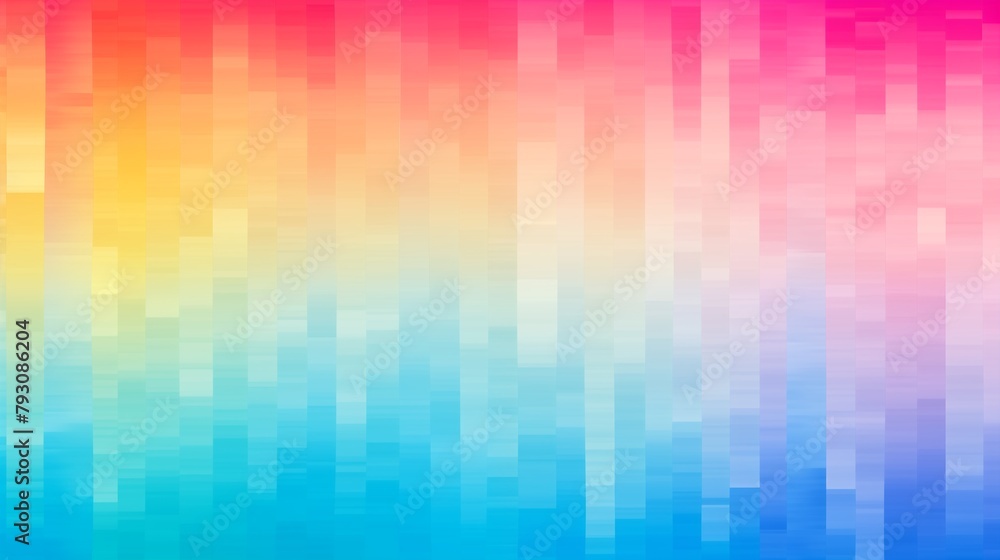 Pixelated Color Gradient Background with Vibrant Spectrum
