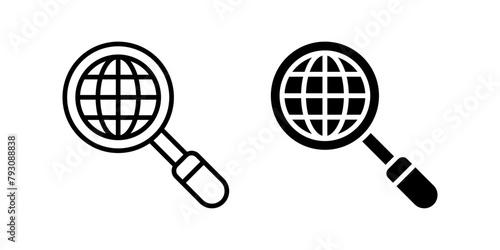Search Icon Set. for mobile concept and web design. vector illustration