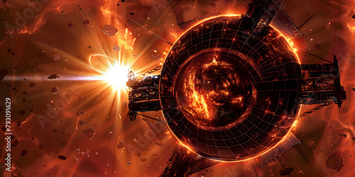 Solar Sentinel", Cosmic Armada. Interstellar Standoff, Orbiting Inferno