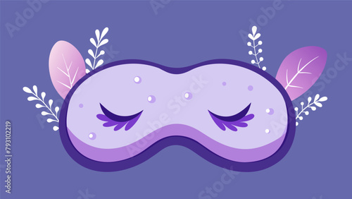 A plush velvet sleep mask infused with lavender essential oil promoting a deep and restful sleep..