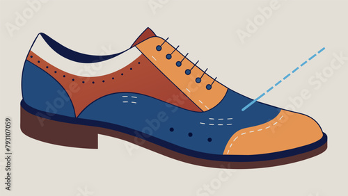 Each stitch is carefully p and reinforced guaranteeing the durability and longevity of the bespoke shoe..