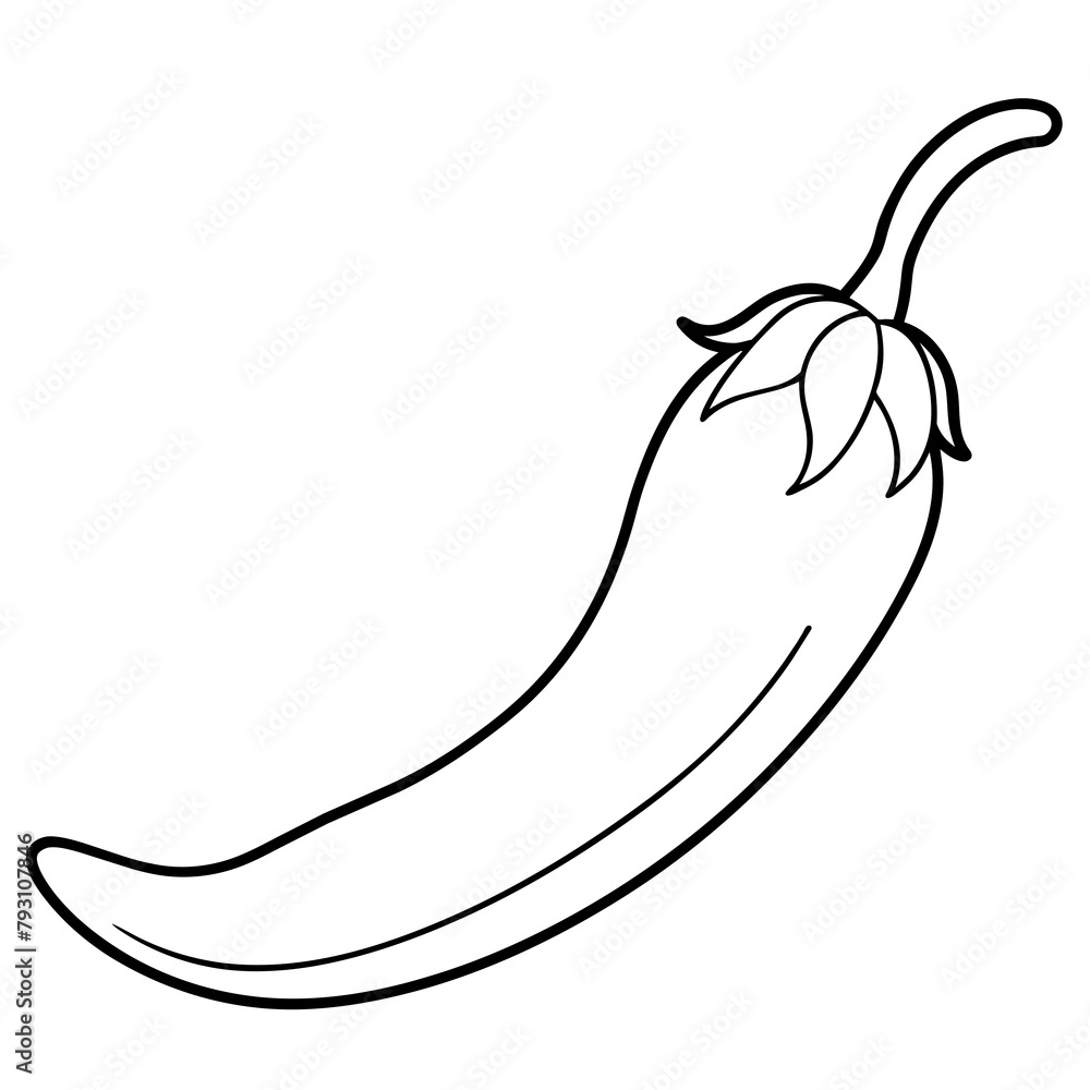 delicious chili vegetable vector icon delicious chili vegetable vector icon