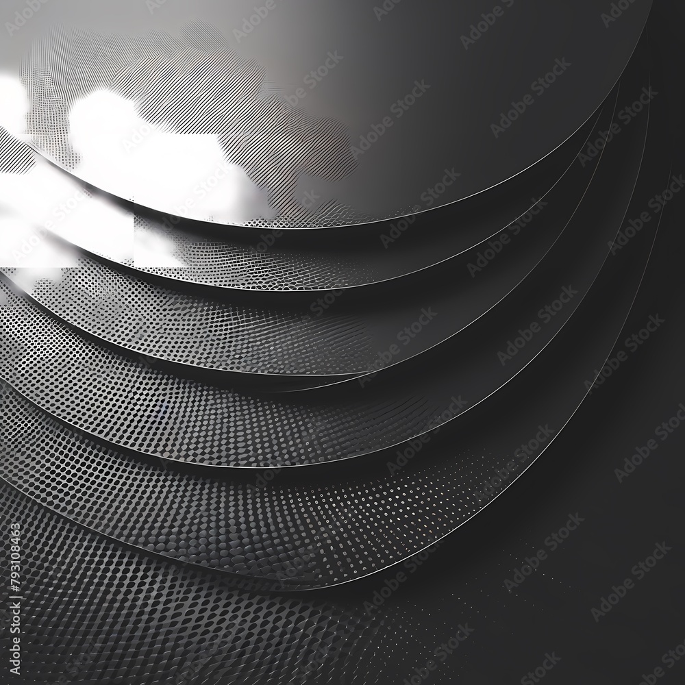 Exquisite Black and Silver Gradient Background with Refined Metal ...