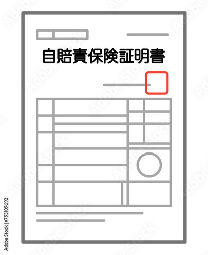自賠責保険証明書