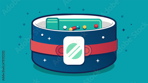 An inconuous waistband with a small hidden compartment for smart pills that release nootropics to enhance cognitive abilities..