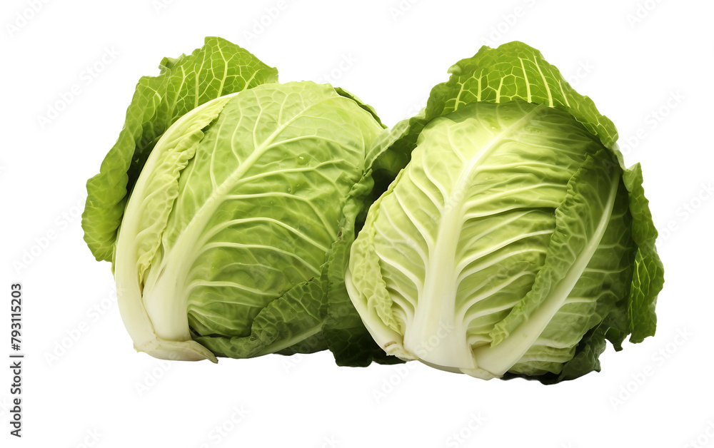 cabbage isolated on white Generative AI cabbage isolated on white Generative AI