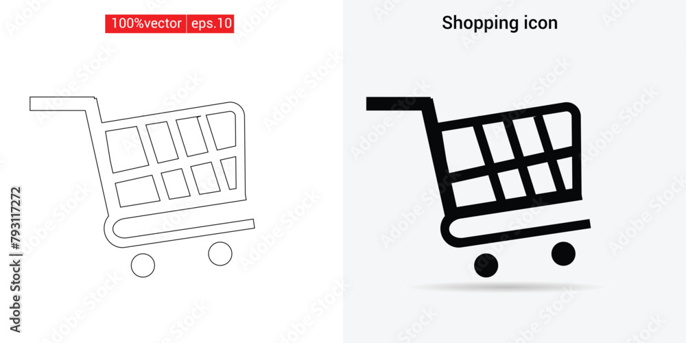 Vector shopping symbol Vector shopping symbol