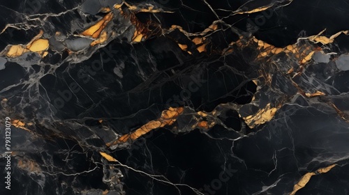 b'Black and gold marble texture with veins'