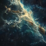 Interstellar gas clouds in the Eagle Nebula