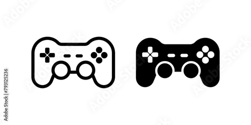 Game Controller icon set. flat illustration of vector icon