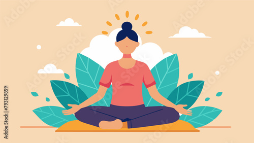 A photo of a person meditating with a caption discussing how the meditation and breathing techniques incorporated in martial arts can aid in