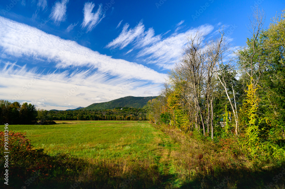 Fototapeta premium landscape with mountains and sky