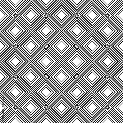 Seamless pattern with hypnotic squares. Diagonal orientation. Graphic design. Vector illustration