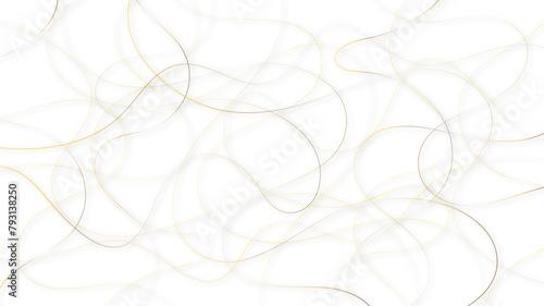 Random line pattern background. Decorative pattern with tangled curved lines. Random chaotic lines abstract geometric pattern vector background.	